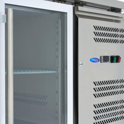 Pultový CHLADÍCÍ STŮL - 180 cm - 3 skleněné dveře | MAXIMA 09400406