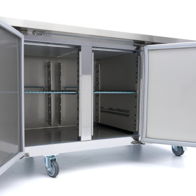 Maxima Pultový CHLADÍCÍ STŮL - 223 cm - 4 dveře |  09400408