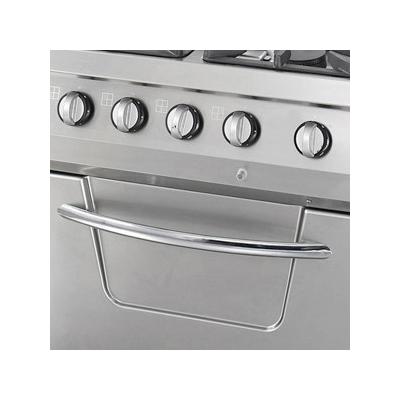 Heavy Duty sporák – 4 hořáky – dvojitá jednotka – hloubka 70 cm – 37 kW – plyn včetně trouby | MAXIMA 09396113