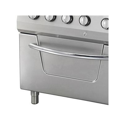 MAXIMA 09396113 | Heavy Duty sporák – 4 hořáky – dvojitá jednotka – hloubka 70 cm – 37 kW – plyn včetně trouby