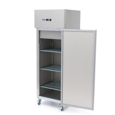 Lednice 400 l - 3 nastavitelných polic - nerezová ocel - na kolečkách | MAXIMA 09400131