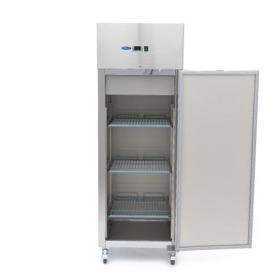 Lednice 400 l - 3 nastavitelných polic - nerezová ocel - na kolečkách | MAXIMA 09400131