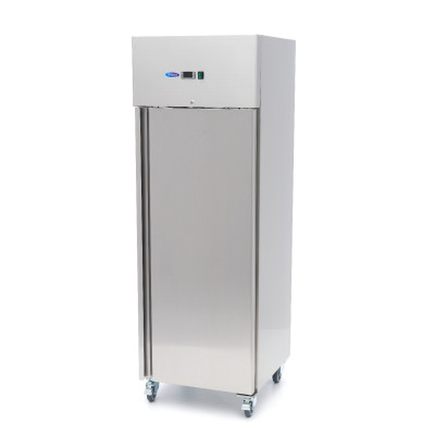 Maxima Lednice 400 l - 3 nastavitelných polic - nerezová ocel - na kolečkách |  09400131