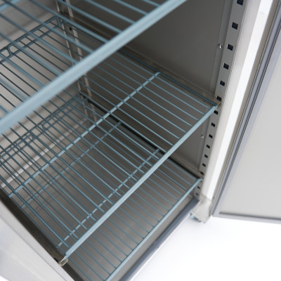 Maxima Lednice - 600 l - 3 nastavitelné police (2/1 GN) - nerezová ocel - na kolečkách |  09400003