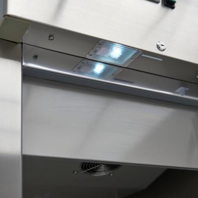 Lednice 400 l - 3 nastavitelných polic - nerezová ocel - na kolečkách | MAXIMA 09400131