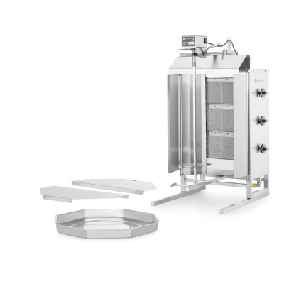 Plynový gril na kebab, HENDI, Profi Line, 9,75kW, 470x550x(H)960mm | 143087