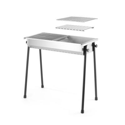 Gril na dřevěné uhlí Patio, HENDI, 770x380x(H)760mm | 150603