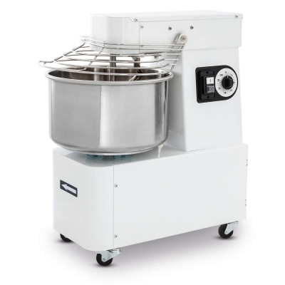 Spirálový mixér s pevnou mísou a nádobou, 22 l, Prismafood, 56 kg/h, 16L, 400V/750W, 378x690x(H)730mm | 1I053010