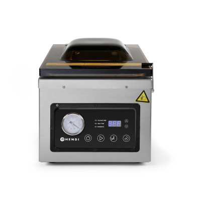 Vakuová balička - komora, HENDI, Profi Line, těsnicí lišta 260 mm, 240V/1000W, 330x480x(H)361mm | 201428