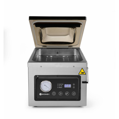 Vakuová balička - komora, HENDI, Profi Line, těsnicí lišta 260 mm, 240V/1000W, 330x480x(H)361mm | 201428