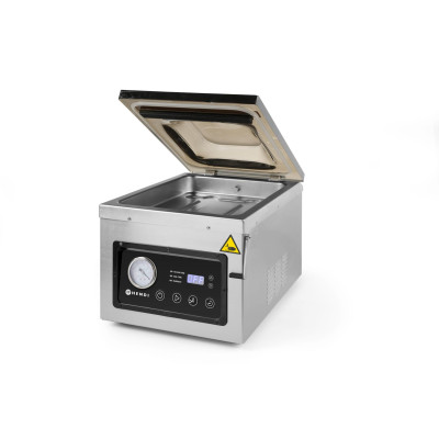 Vakuová balička - komora, HENDI, Profi Line, těsnicí lišta 260 mm, 240V/1000W, 330x480x(H)361mm | 201428