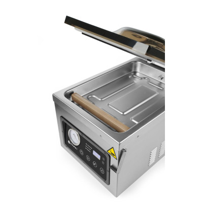 Vakuová balička - komora, HENDI, Profi Line, těsnicí lišta 260 mm, 240V/1000W, 330x480x(H)361mm | 201428