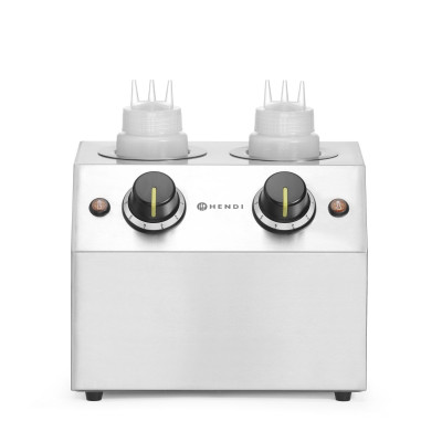 Ohřívač omáček dvojitý, HENDI, 1,3L, 220-240V/400W, 270x223x(H)282mm | 201725
