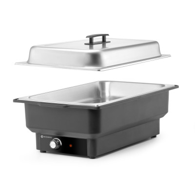Chafing dish elektrický Tellano, HENDI, Kitchen Line, GN 1/1, 9L, 220-240V/900W, 575x349x(H)278mm | 204825
