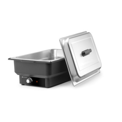 Chafing dish elektrický Tellano, HENDI, Kitchen Line, GN 1/1, 9L, 220-240V/900W, 575x349x(H)278mm | 204825