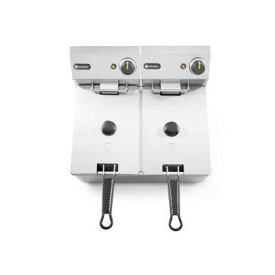 Fritéza Kitchen Line - 2x4L, HENDI, Kitchen Line, 8L, 230V/6000W, 470x380x(H)315mm | 205846