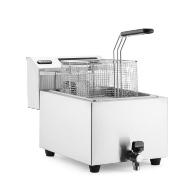 Fritéza Profi Line digitální s výpustí - 8 l, HENDI, Profi Line, 8L, 230V/3500W, 305x515x(H)345mm | 207369