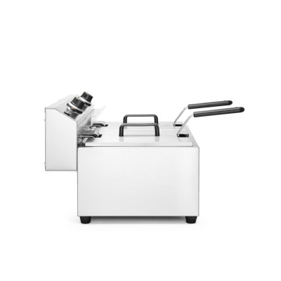 Ruční fritéza, 2 × 8 l, HENDI, Profi Line, 16L, 230V/7000W, 605x460x(H)369mm | 207307