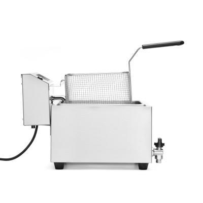 Fritéza Profi Line digitální s výpustí - 8 l, HENDI, Profi Line, 8L, 230V/3500W, 305x515x(H)345mm | 207369