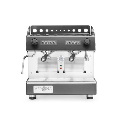 Kompaktní automatický kávovar Julia, 2-skupinový, HENDI, Černá, 230V/2700W, 475x563x(H)530mm | 207499