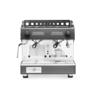 Kompaktní automatický kávovar Julia, 2-skupinový, HENDI, Černá, 230V/2700W, 475x563x(H)530mm | 207499