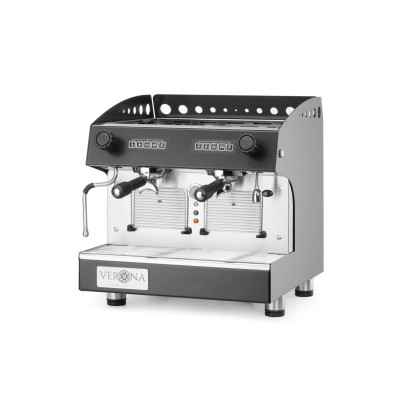 Kompaktní automatický kávovar Julia, 2-skupinový, HENDI, Černá, 230V/2700W, 475x563x(H)530mm | 207499