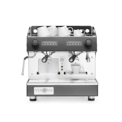 Kompaktní automatický kávovar Julia, 2-skupinový, HENDI, Černá, 230V/2700W, 475x563x(H)530mm | 207499