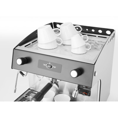 Kávovar Romeo Easy 1 pákový, poloautomatický, černý, HENDI, 230V/1800W, 375x530x(H)485mm | 207598