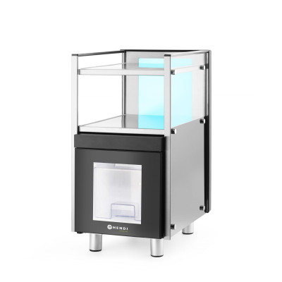 Chladnička na mléko s ohřívačem šálků, HENDI, 3,5L, 230V/168W, 313x442x(H)613mm | 209080