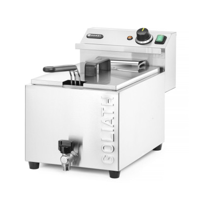 Fritéza XL s vypouštěcím kohoutem HENDI GOLIATH, HENDI, 10L, 400V/10200W, 300x585x(H)392mm | 209431