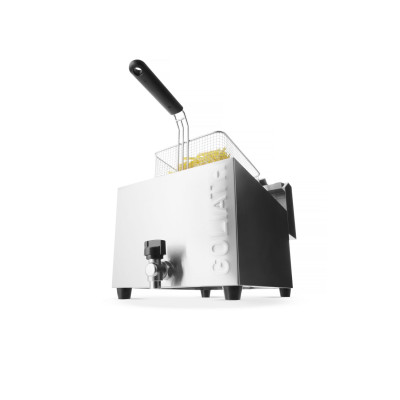 Fritéza XL s vypouštěcím kohoutem HENDI GOLIATH, HENDI, 10L, 400V/10200W, 300x585x(H)392mm | 209431