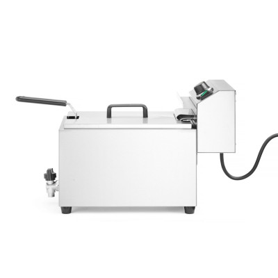 Fritéza XL s vypouštěcím kohoutem HENDI GOLIATH, HENDI, 10L, 400V/10200W, 300x585x(H)392mm | 209431