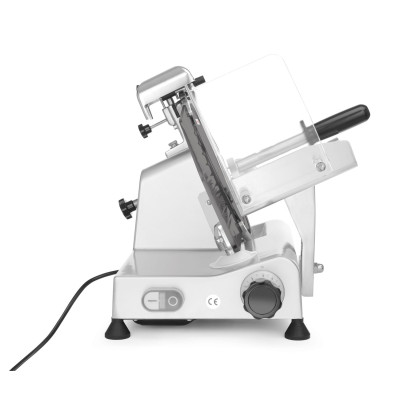 Nářezový stroj 250 s teflonovou vrstvou, HENDI, Kitchen Line, 230V/150W, 494x402x(H)398mm | 210222