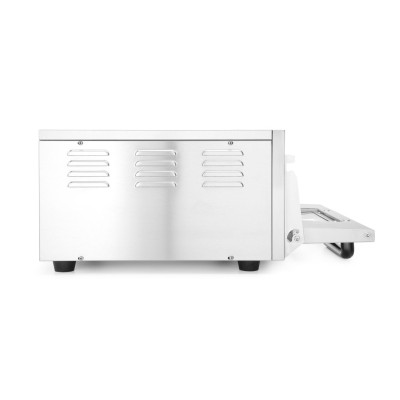 Jednokomorová pec na pizzu 2000 W, HENDI, Stříbrná, 230V/2000W, 580x560x(H)275mm | 220290