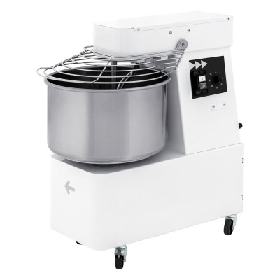 Spirálový mixér s pevnou dvourychlostní mísou, 48 l, HENDI, 128 kg/h, 48L, 400V/2200W, 480x795x(H)855mm | 222898