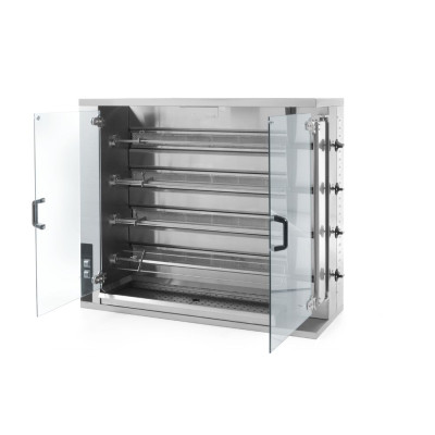 Plynový rožeň pro 16-20 kuřat, HENDI, 1150x472x(H)981mm | 226087