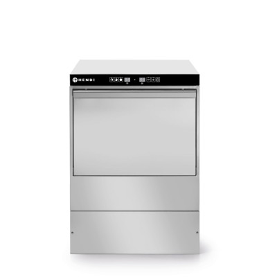 Myčka na sklo 40x40 - elektronické ovládání, HENDI, 230V/2800W, 470x510x(H)710mm | 230268