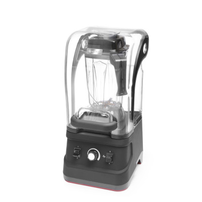 Stoní barový mixér s krytem, HENDI, 2,5L, Černá, 220-240V/1680W, 250x300x(H)540mm | 230688