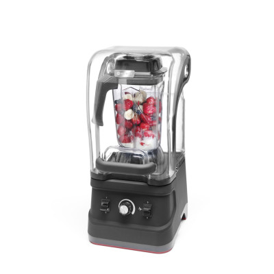 Stoní barový mixér s krytem, HENDI, 2,5L, Černá, 220-240V/1680W, 250x300x(H)540mm | 230688