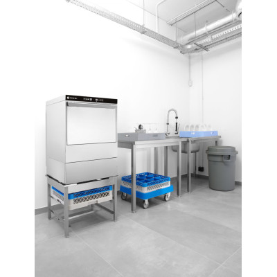 Myčka na nádobí 50x50 - elektronicky řízená, HENDI, 400V/6600W, 570x600x(H)830mm | 231753