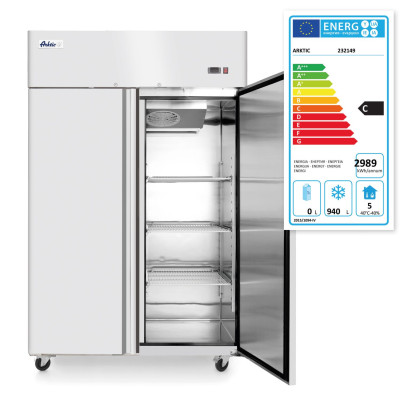 Mrazicí skříň, dvoudveřová, 1240 l, Arktic, Profi Line, GN 2/1, 230V/980W, 1314x800x(H)2082mm | 232149