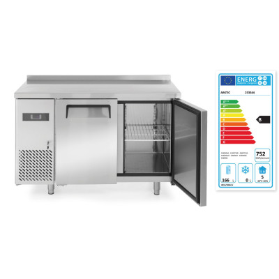 Dvoudveřový chladicí stůl s postranními jednotkami, Arktic, Kitchen Line, 166L, 230V/300W, 1200x600x(H)886mm | 233344