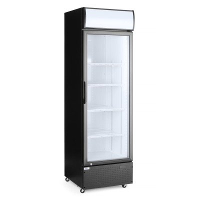 Jednodveřová chladnička s podsvíceným panelem na zadním panelu, Arktic, 254L, Černá, 220-240V/250W, 578x605x(H)1980mm | 233788