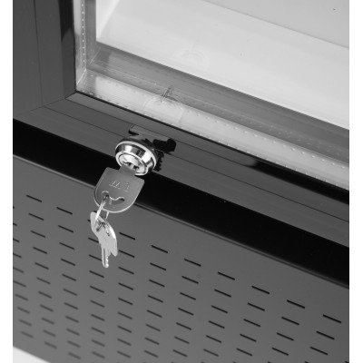 Jednodveřová chladnička s podsvíceným panelem na zadním panelu, Arktic, 254L, Černá, 220-240V/250W, 578x605x(H)1980mm | 233788