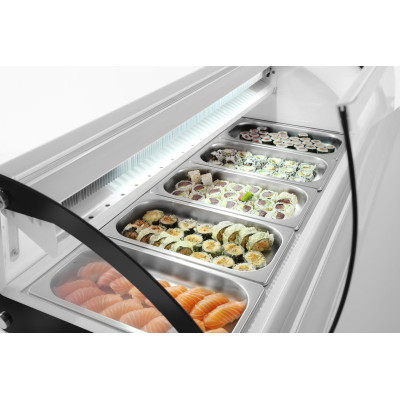 Stojan na sushi 5x GN 1/3, Arktic, 230V/160W, 1307x445x(H)327mm | 233757
