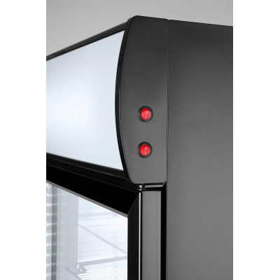 Barová chladnička s podsvíceným panelem, dvoudveřová, Arktic, 512L, Černá, 220-240V/510W, 1120x585x(H)1900mm | 233795