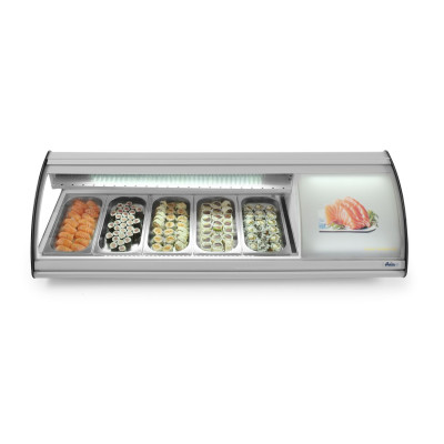 Stojan na sushi 5x GN 1/3, Arktic, 230V/160W, 1307x445x(H)327mm | 233757