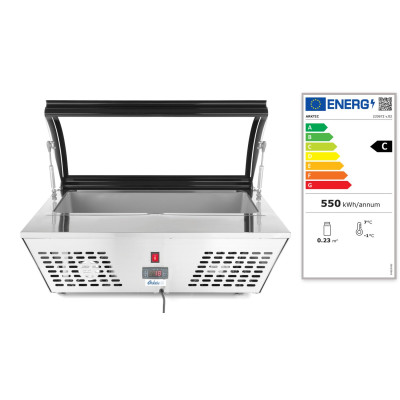 Volně stojící chladicí vitrína, Arktic, 67L, 230V/105W, 775x615x(H)235mm | 233672
