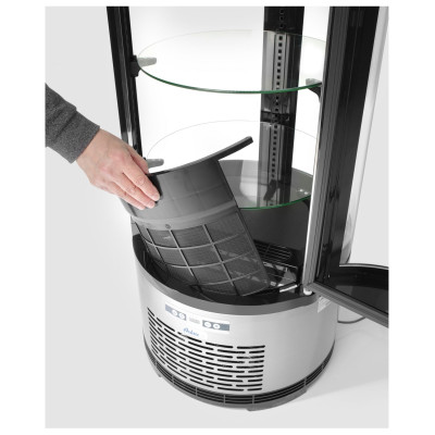 Chladicí vitrína, kulatá, Arktic, 100L, 230V/210W, 480x(H)1065mm | 233825