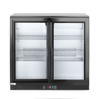 Zadní barová chladnička s dvojitými posuvnými dveřmi, Arktic, 158L, Černá, 220-240V/160W, 900x520x(H)865mm | 233917